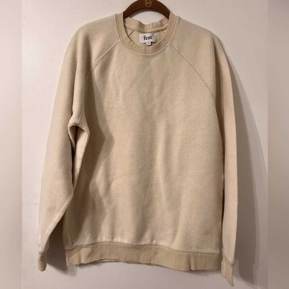 FEAT CLOTHING BLANKET UNISEX CREWNECK IN OAT ✨